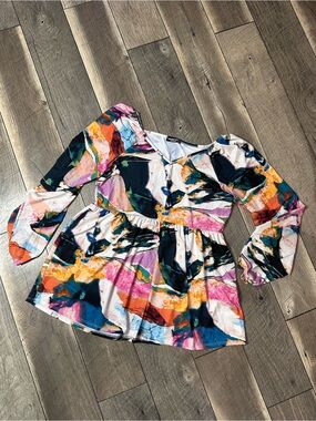 Hemish USA Multicolor Long Sleeve Top